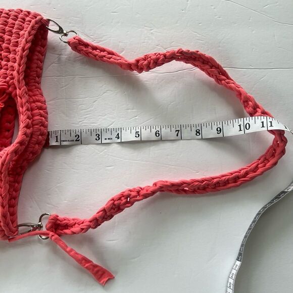 Unbranded Handmade Medium Crochet Barbiecore Soft Girl Pink Bag Barbiecore - Picture 9 of 10